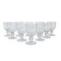 Champagne glass set with bubbles transparent 1970s 0