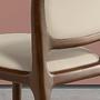 Dining chair faux leather cream 4