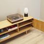 D-S19 Vinylschrank Eichenfurnier 2