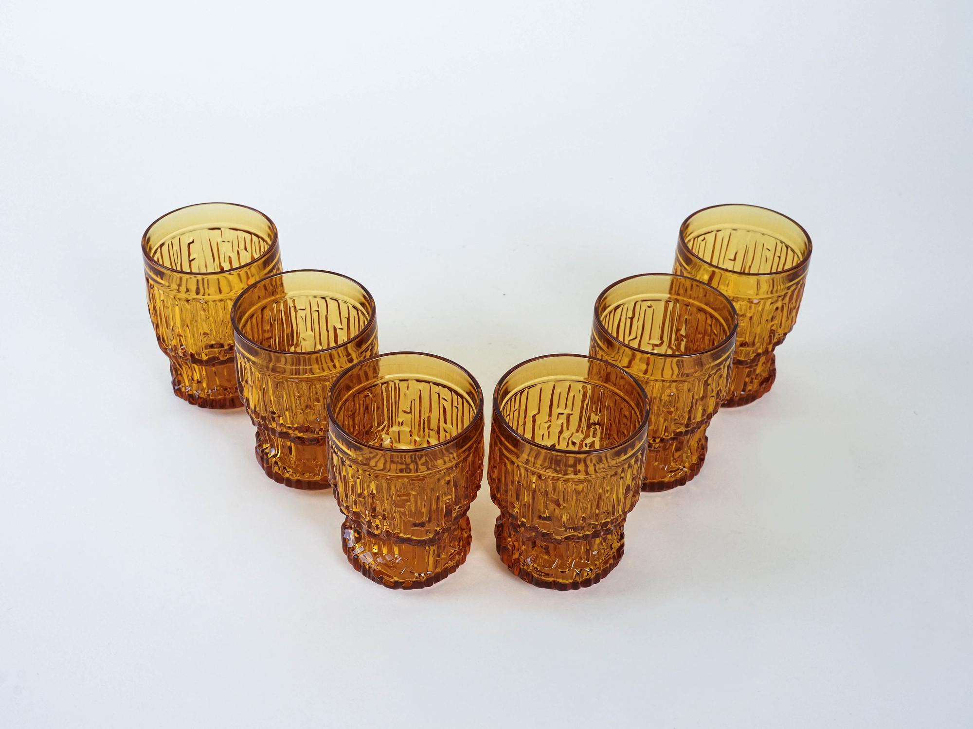Brillen-Set Glas Transparent 1960er Jahre 4