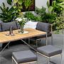 Gartenhocker Cipressa Grau 4