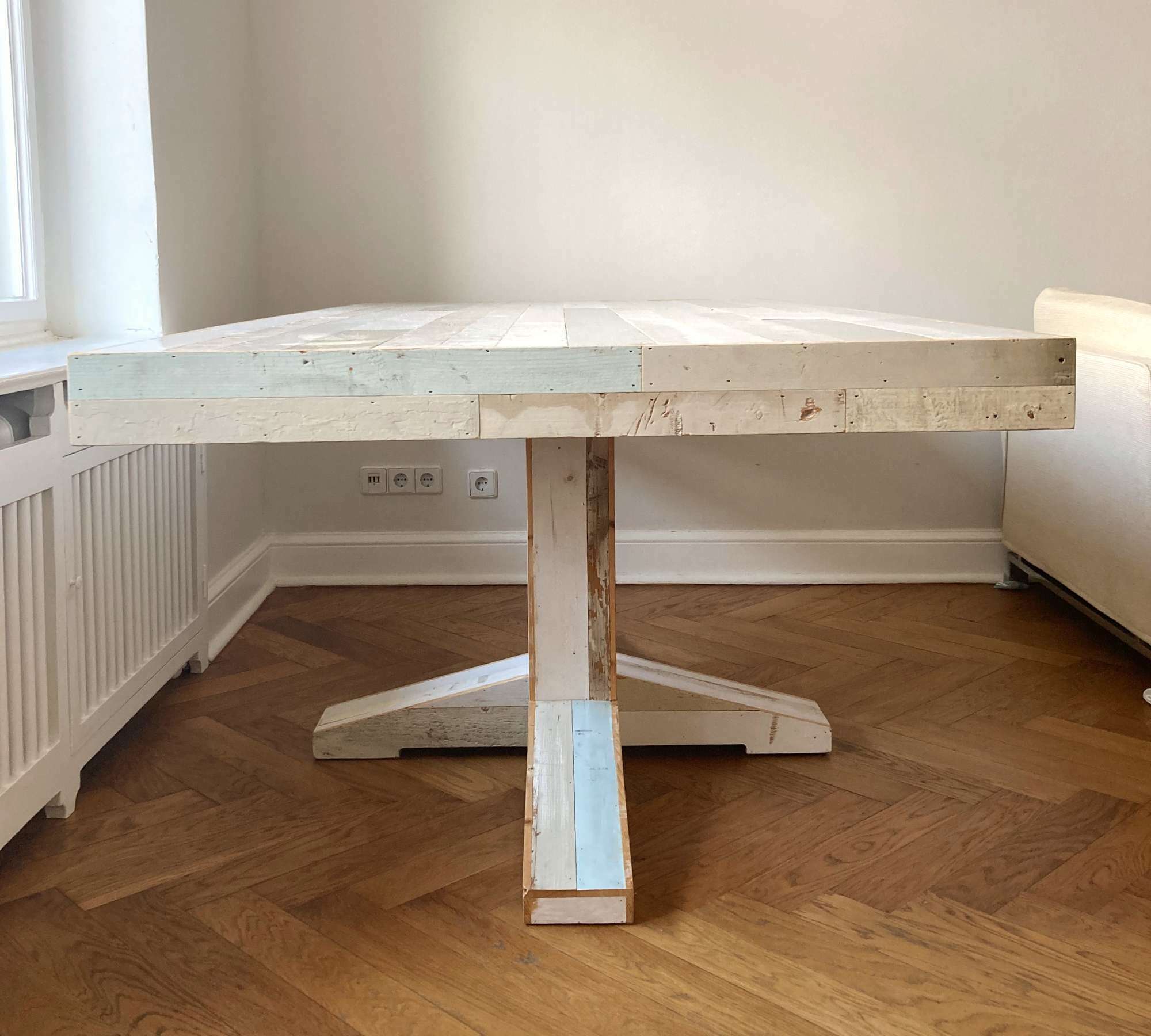 Piet Hein Eek Scrapwood Canteen Esstisch Holz Beige  2