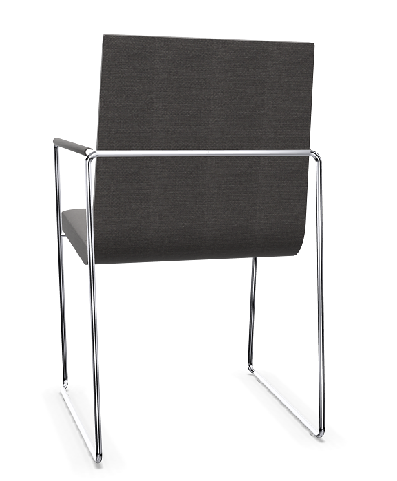Lineal Armlehnstuhl Grau 3