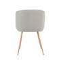 2x Esszimmerstuhl Samt Metall Beige 3