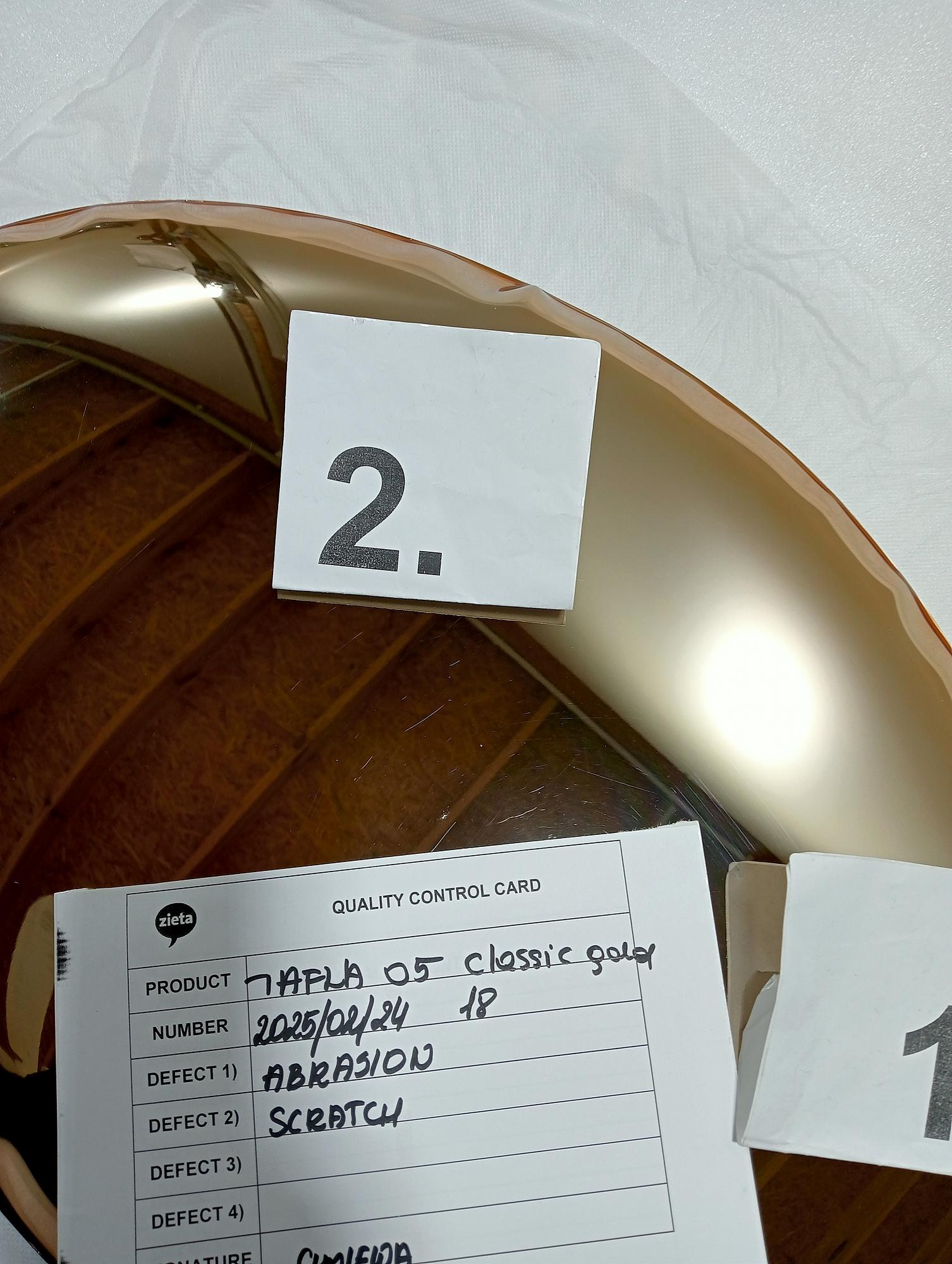 Table Mirror O5 Stainless Steel Classic Gold 3