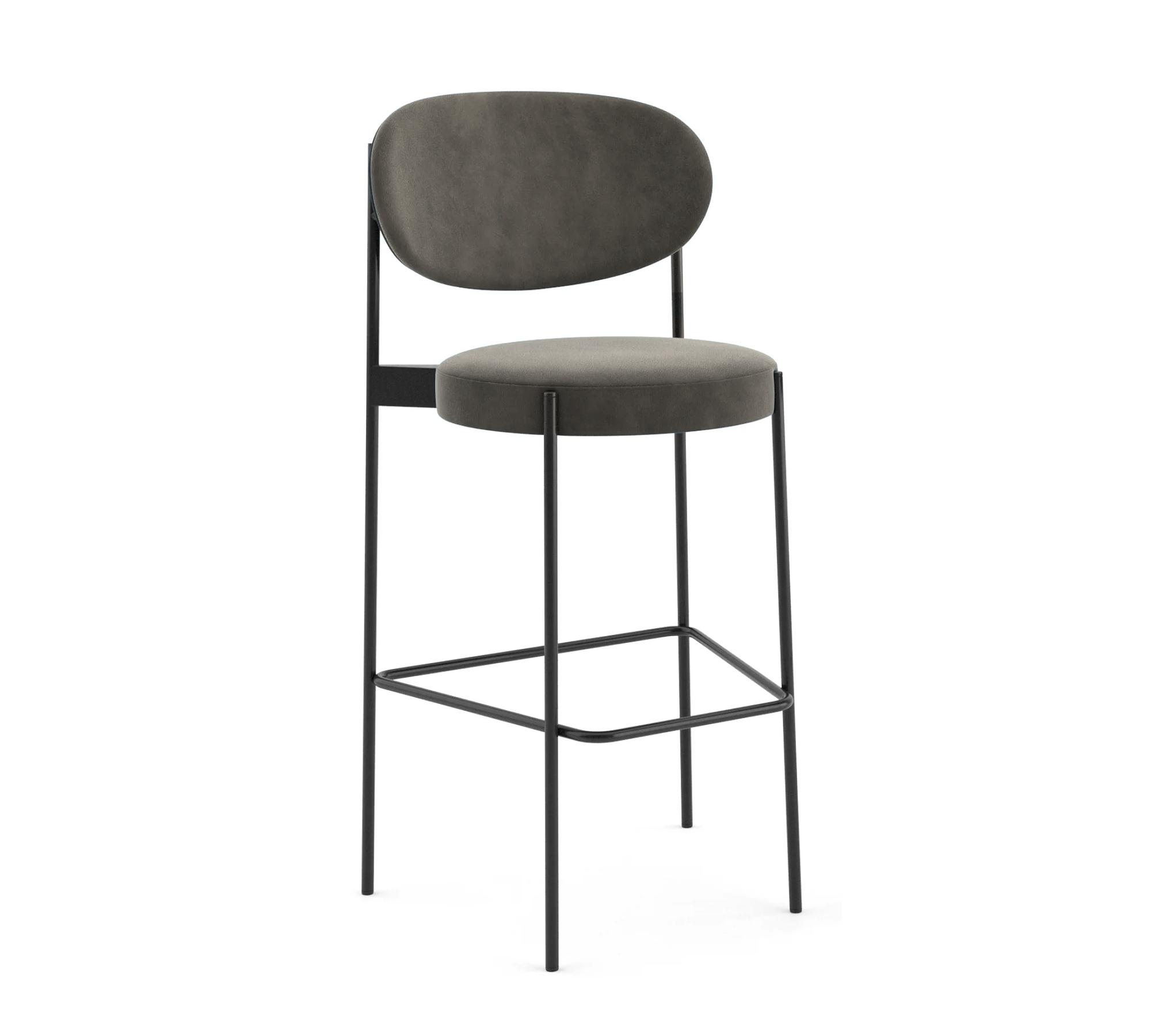 Series 430 Hocker Samt Taupe 0