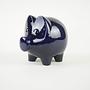 Sparschwein Marineblau 1970er Jahre 3