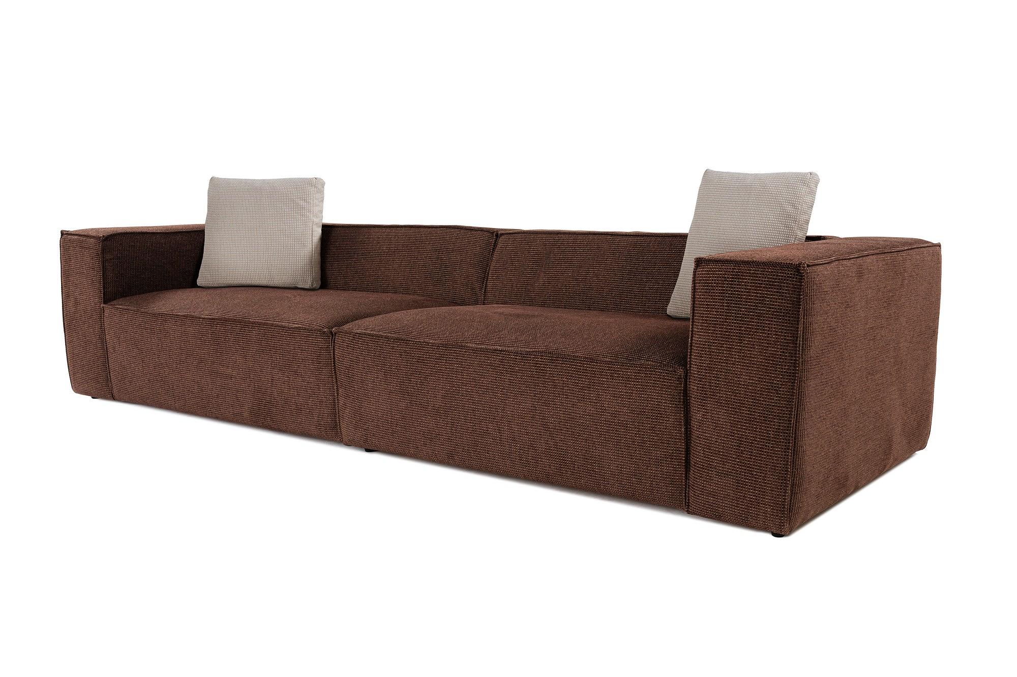 Lora 4-Sitzer Sofa Braun 5