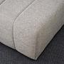 Beyza Sofa Récamiere Links mit Hocker Hellgrau 5