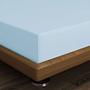 Fitted sheet cotton light blue 100cm x 200cm 1