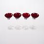 4x Glasses Ruby Red 4