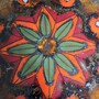 Vintage Wandteller Keramik Mehrfarbig 1