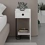 Sirius Bedside Table Right White 0