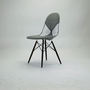 Eames Wire Chair DKR mit Polster Grau 1