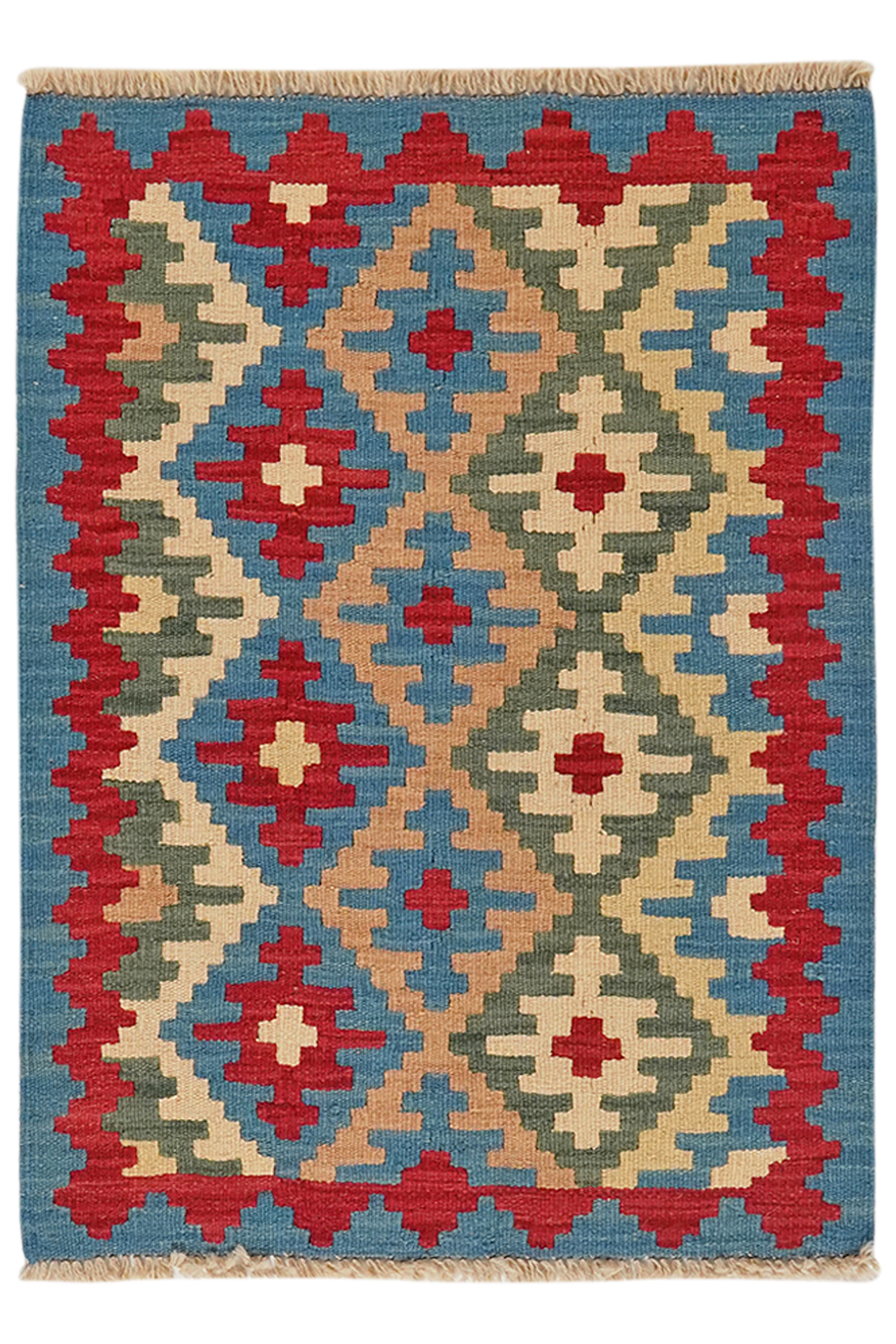 Kilim Gashgai Teppich Wolle Mehrfarbig 0