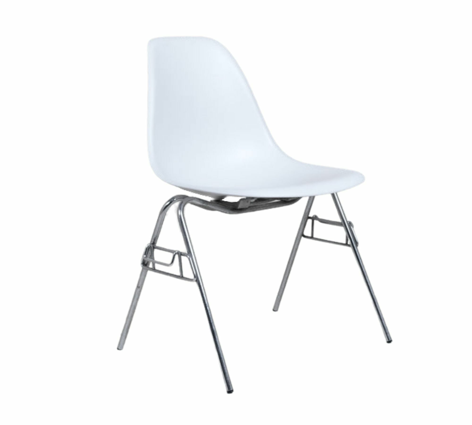 Eames DSS Plastic Side Chair Reinweiß 0