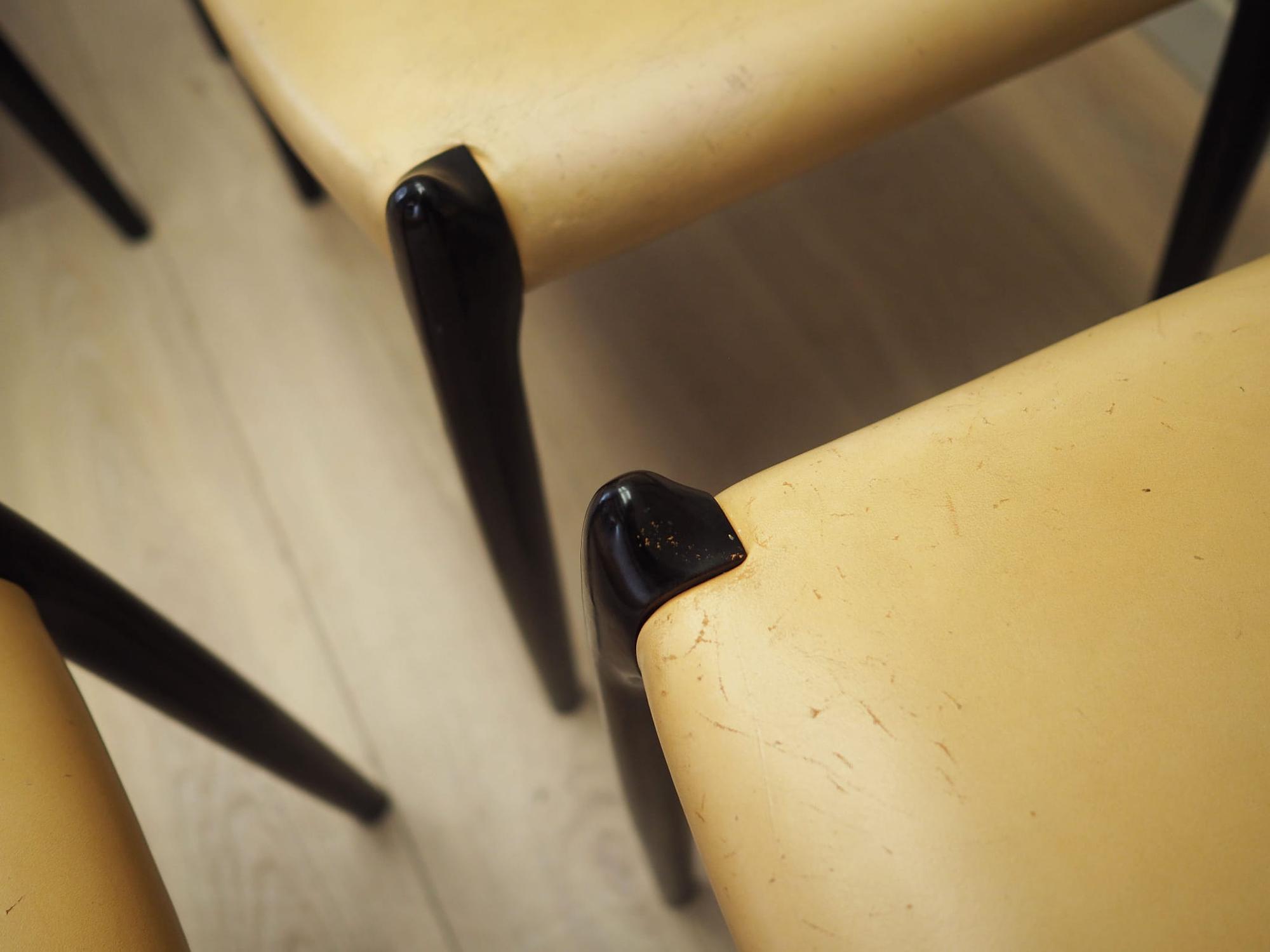 Sechser-Set Mahogany Stühle 1960 Jahre 10