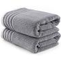 Mayra Bath Towels Cotton Grey 0