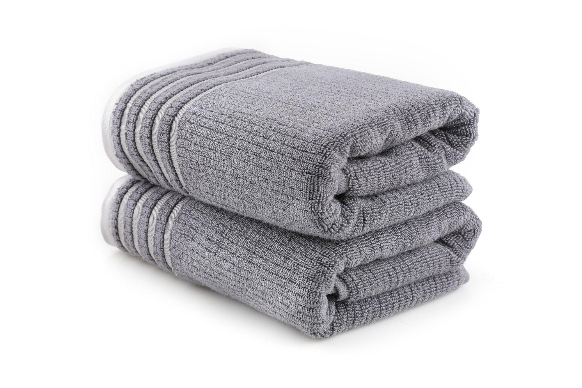Mayra Bath Towels Cotton Grey 0