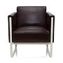 ARUBA Poltrona Ecopelle Marrone 0