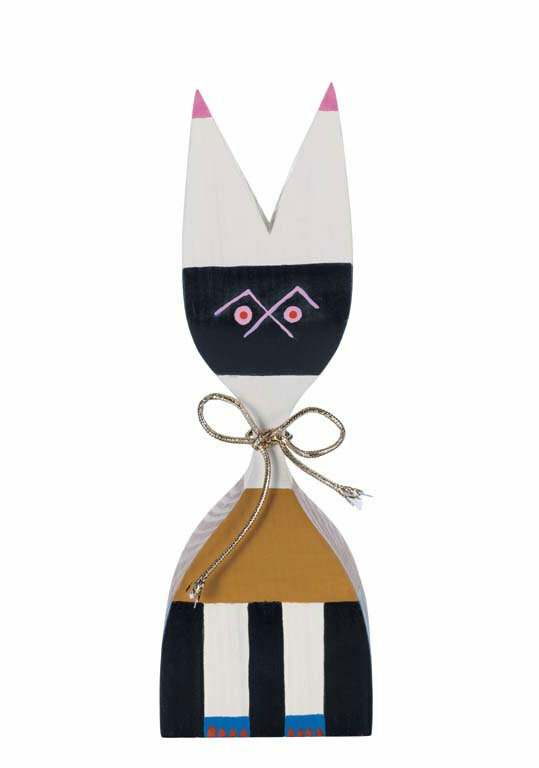 Wooden Doll Handbemalt Mehrfarbig 0