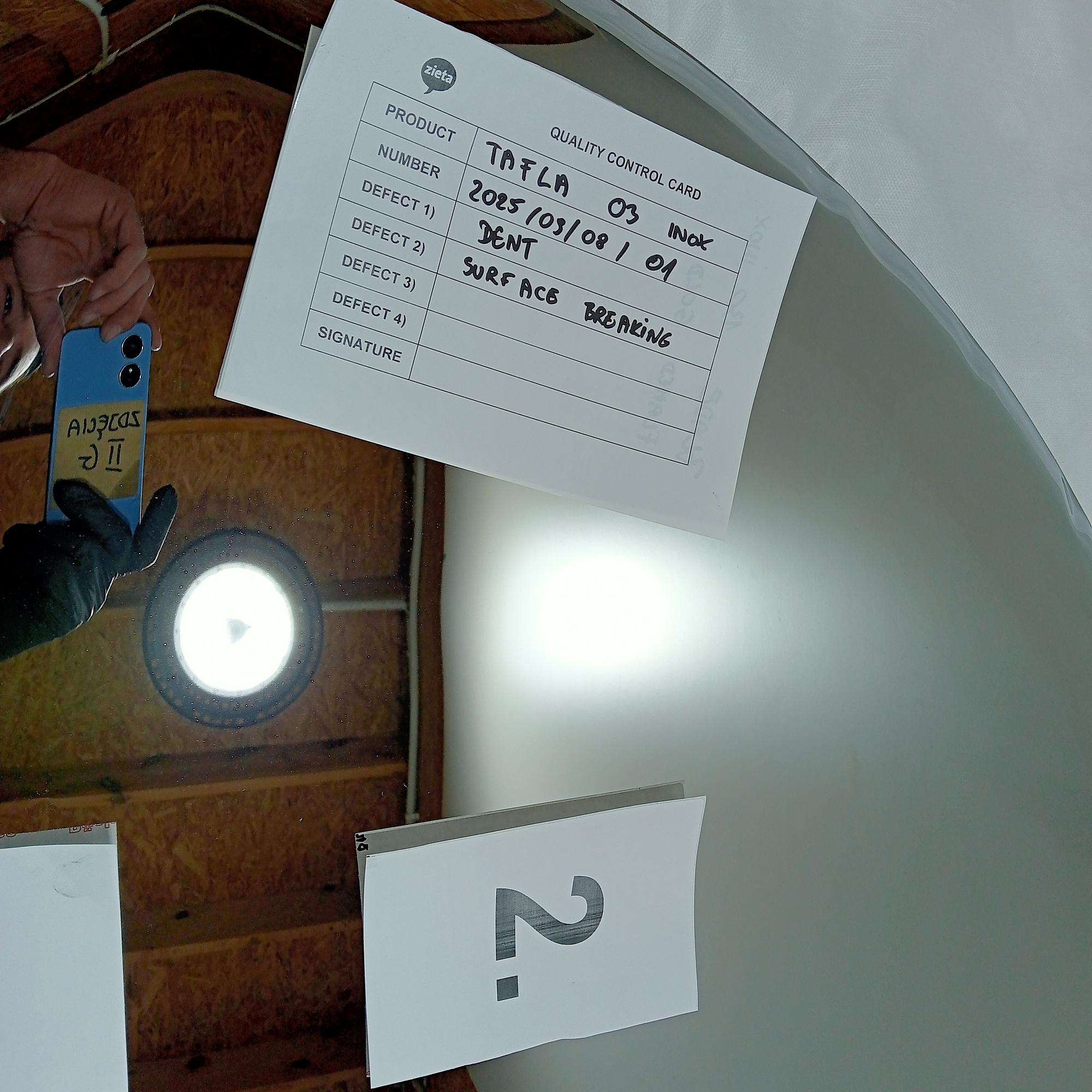 Tafla Specchio O3 Acciaio Inox Lucidato Argento 4