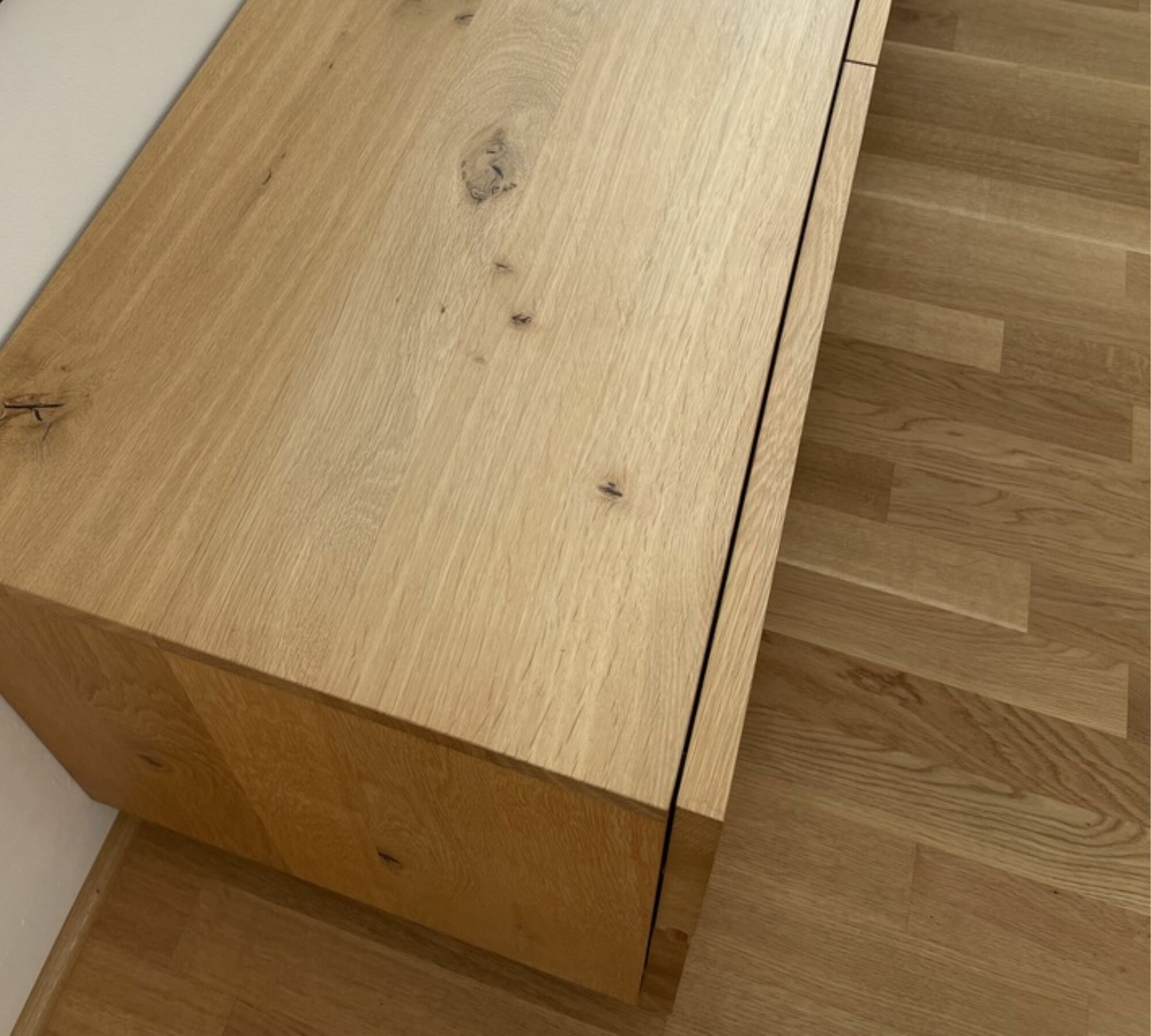 Lowboard Eiche Massiv Braun 6