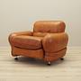 Sessel Leder Braun 1970er Jahre 1