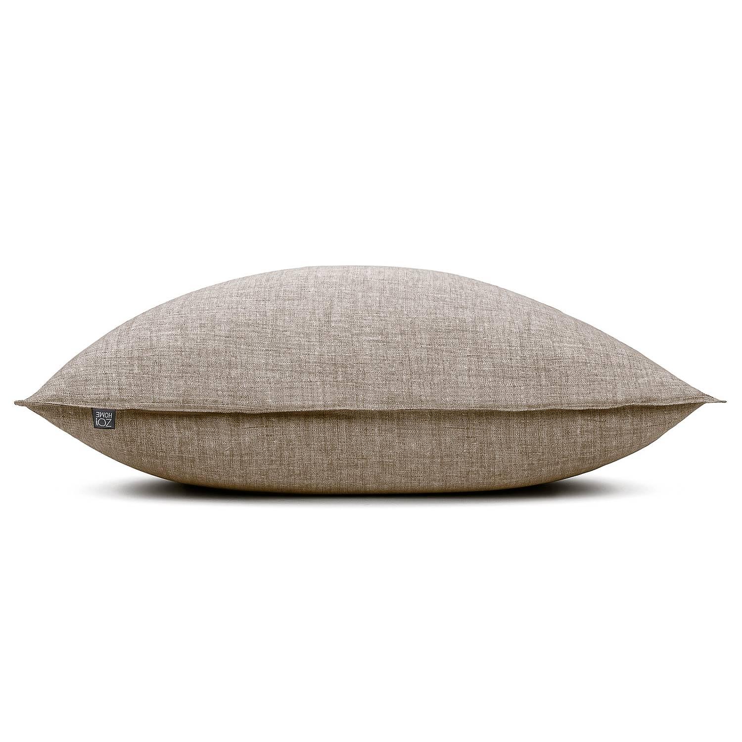 Lino II Kissenbezug Baumwolle Taupe 60 x 70 cm 0