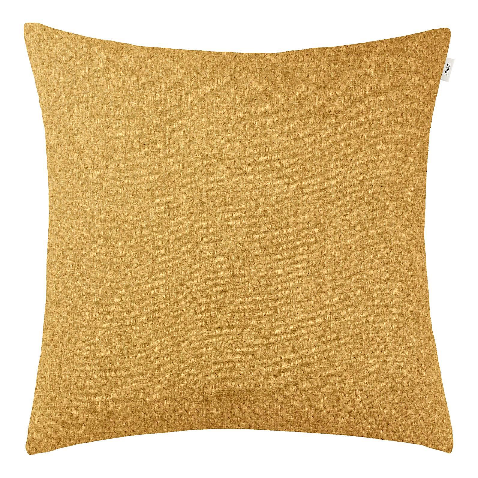 Harp Structure Kissenbezug Polyester Senfgelb 60 x 60 cm 0