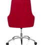 Sedia da ufficio rivestimento in tessuto rosso 4