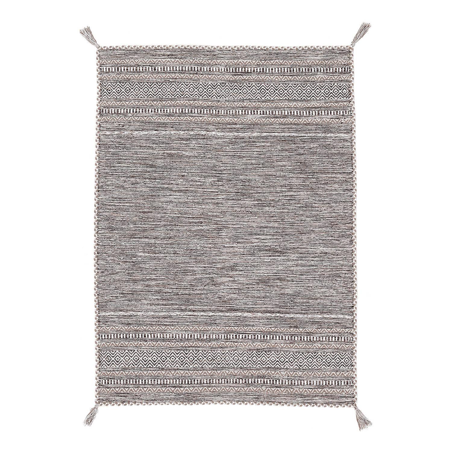 Flachgewebeteppich Kelim Azizi Baumwolle Beige 80 x 150 cm 0