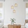 3-light Dichti Type B Pendant Light Iron Beige 2