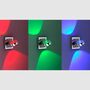 LED Wandleuchte 2-flammig Acrylglas Metall 4