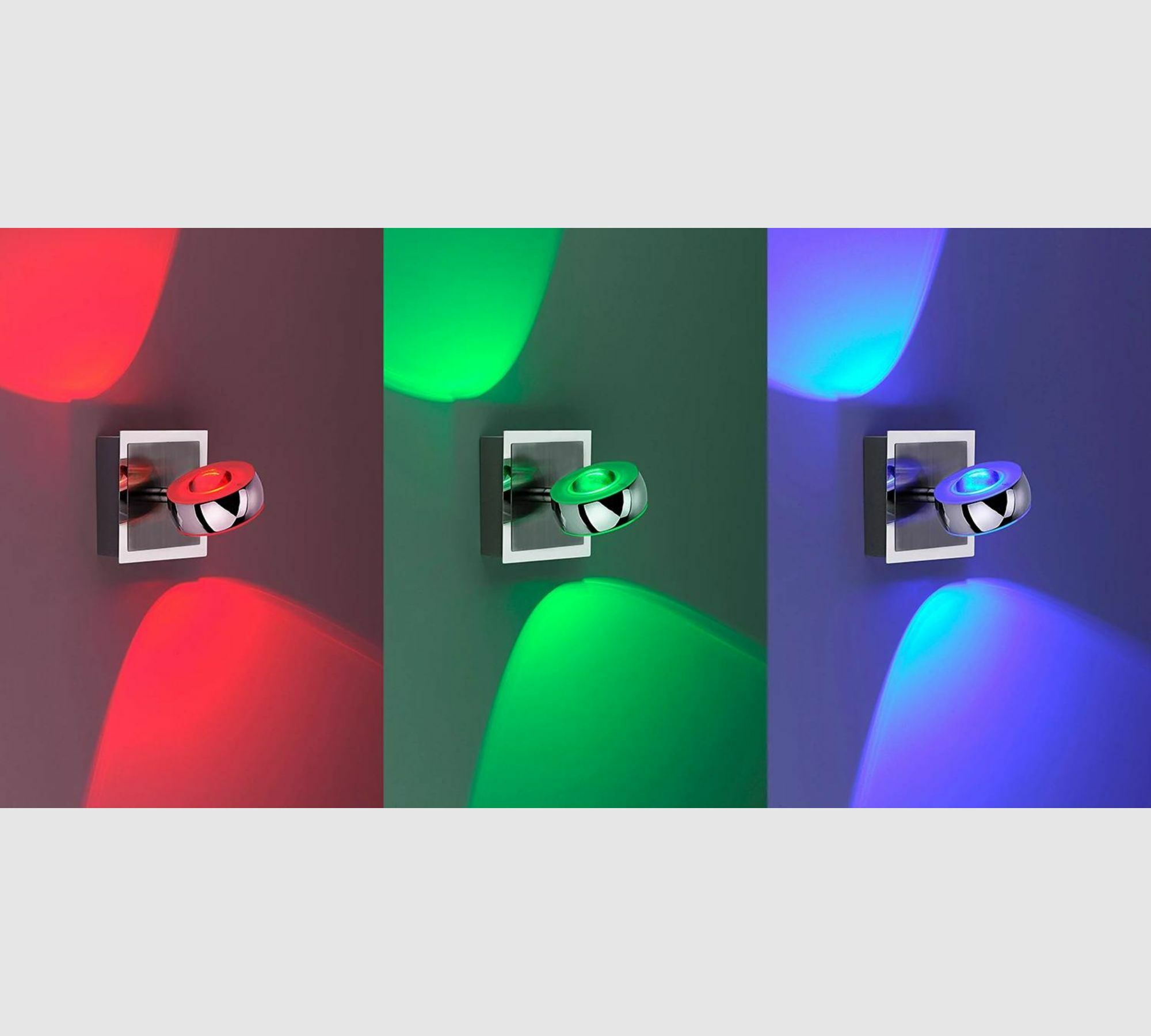 LED Wandleuchte 2-flammig Acrylglas Metall 4