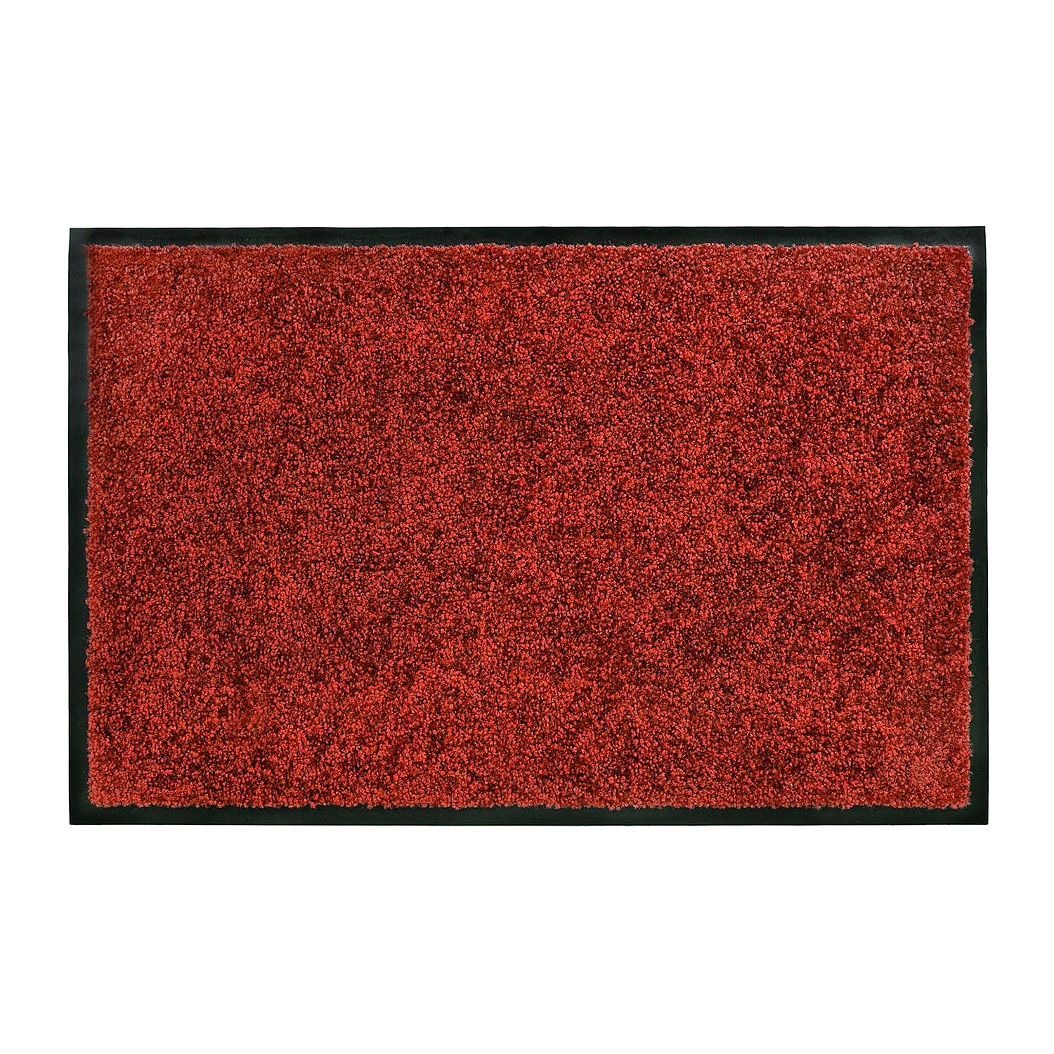 Wash & Clean Fuß und Sauberlaufmatte Rot 40 x 60 cm 0