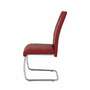 2x Freischwinger Kunstleder Metall Rot 2