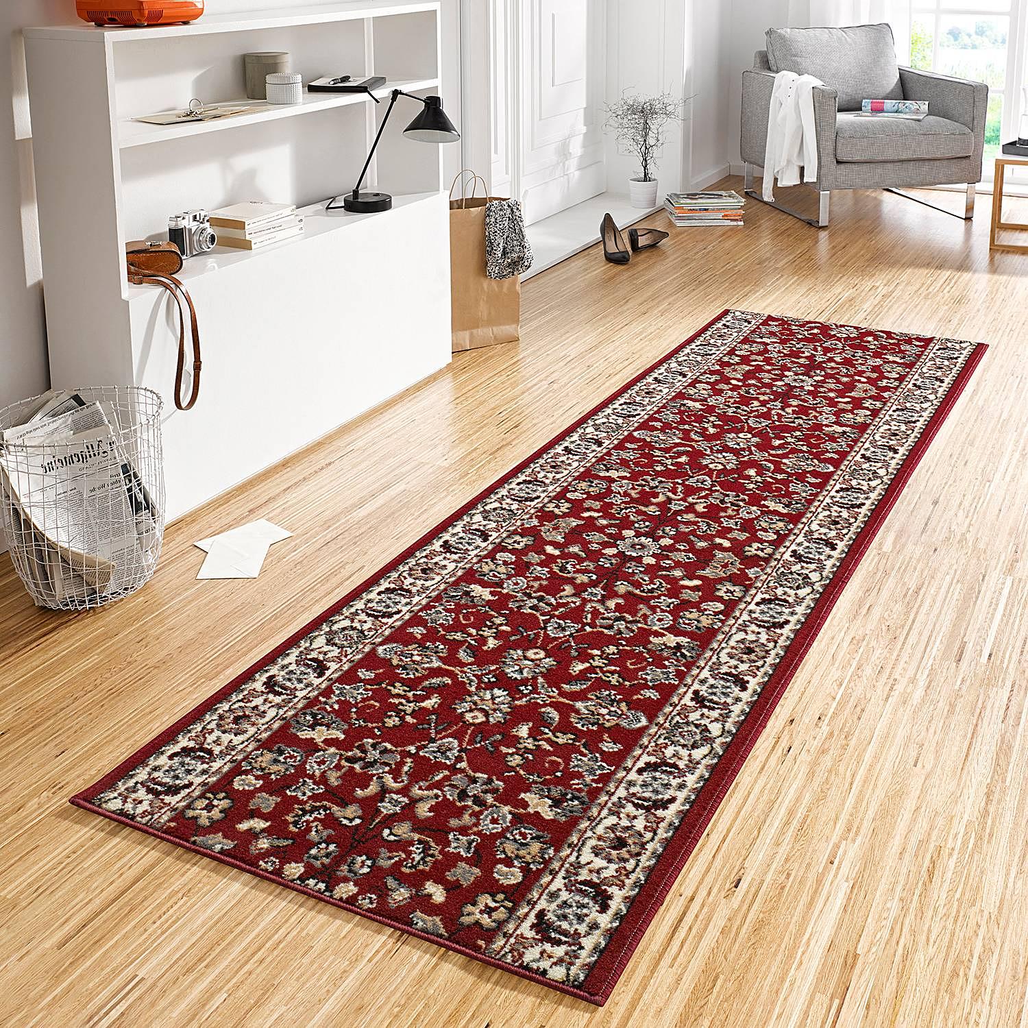 Läufer Jute Rot 80 x 250 cm 0