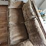 2-Sitzer Sofa Cordsamt Altgold 4