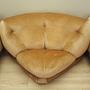 Modular corner sofa velvet 1960s 6