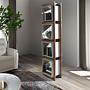 Cube Walnut veneer bookcase 1