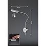 Raik II LED-Wandleuchte Acryl Eisen 1-flammig 3
