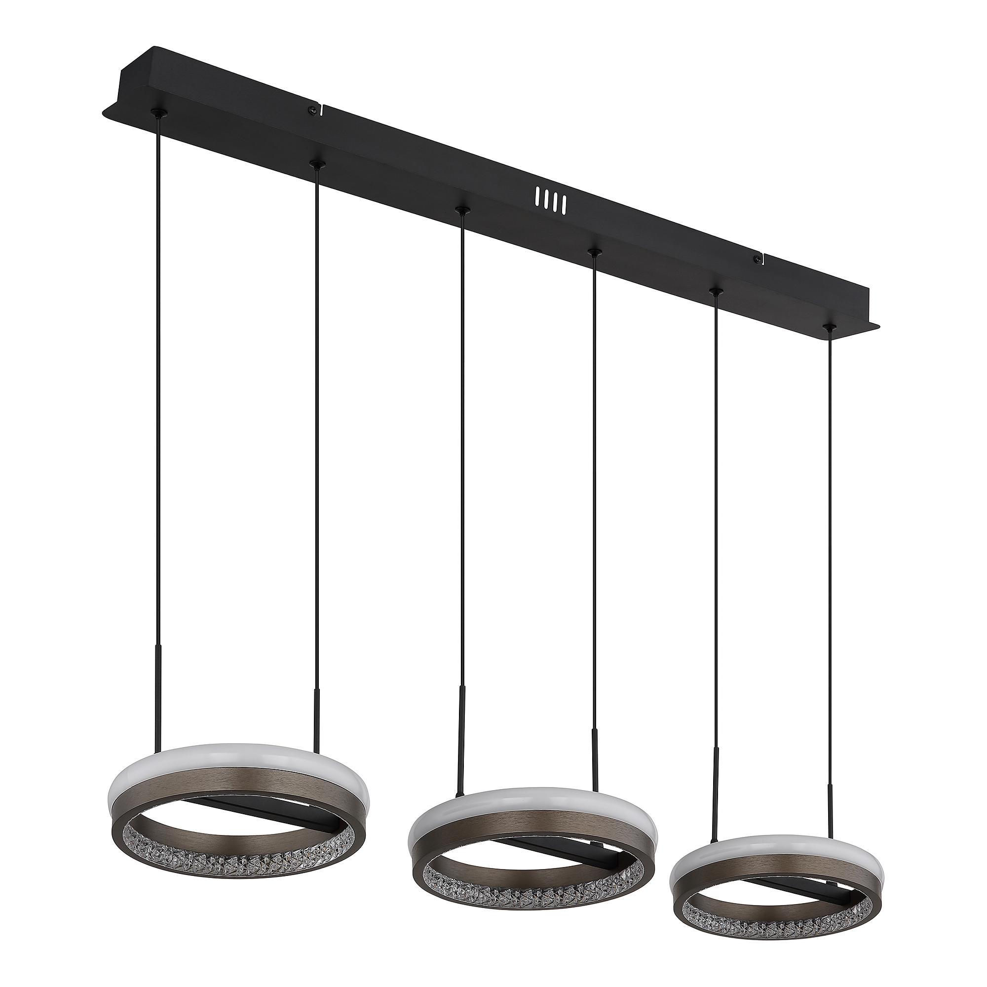 Della Typ C LED-Pendelleuchte 1-flammig Acrylglas Eisen  4