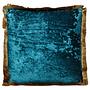 Cannes Dekokissen Petrol Blau 45x8x45cm 0