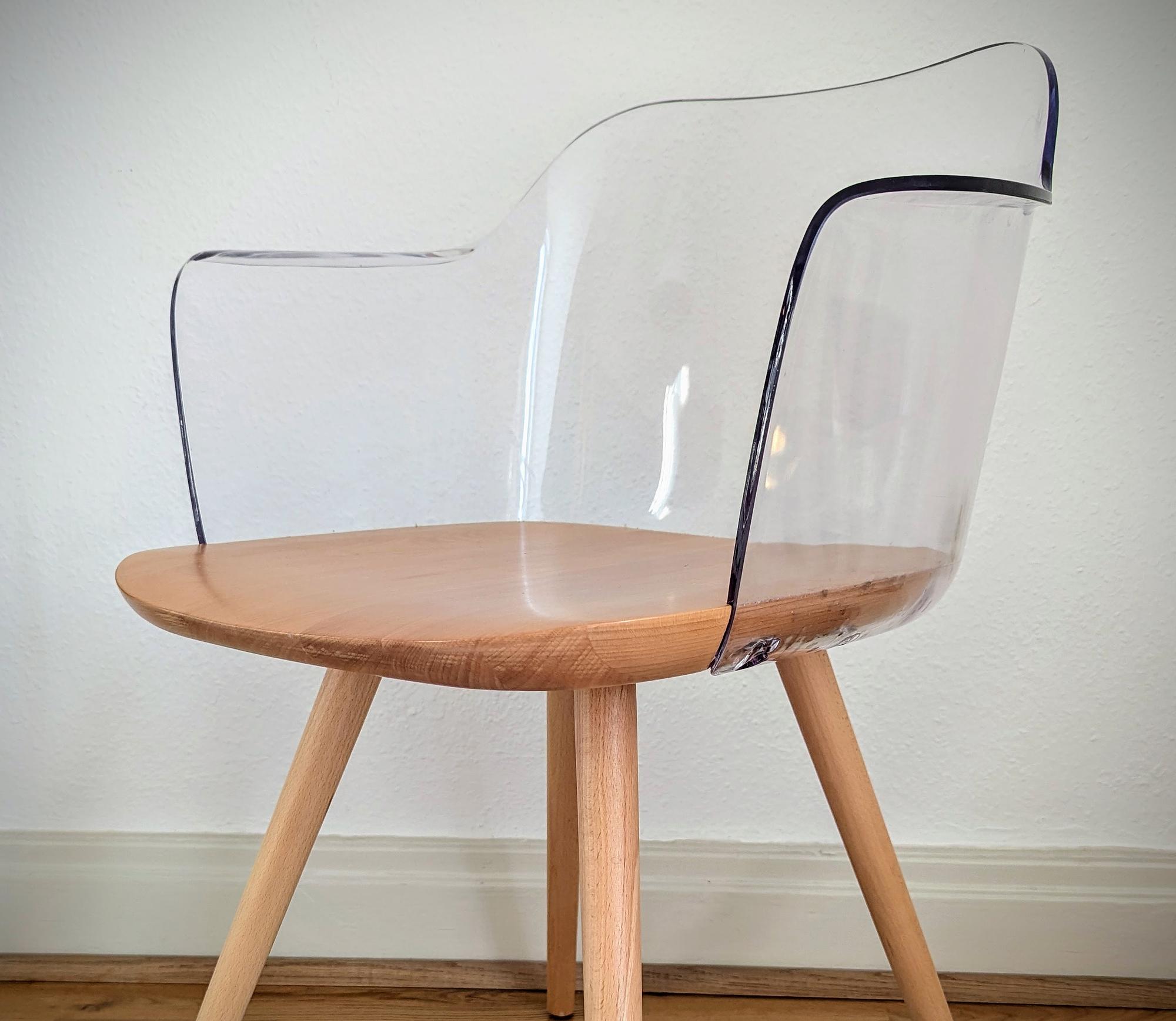 Bjorg 2x Armlehnstühle Buche Transparent 3