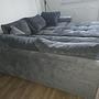 Corner sofa with stool Anthracite 3