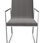 Lineal Armlehnstuhl Grau 0