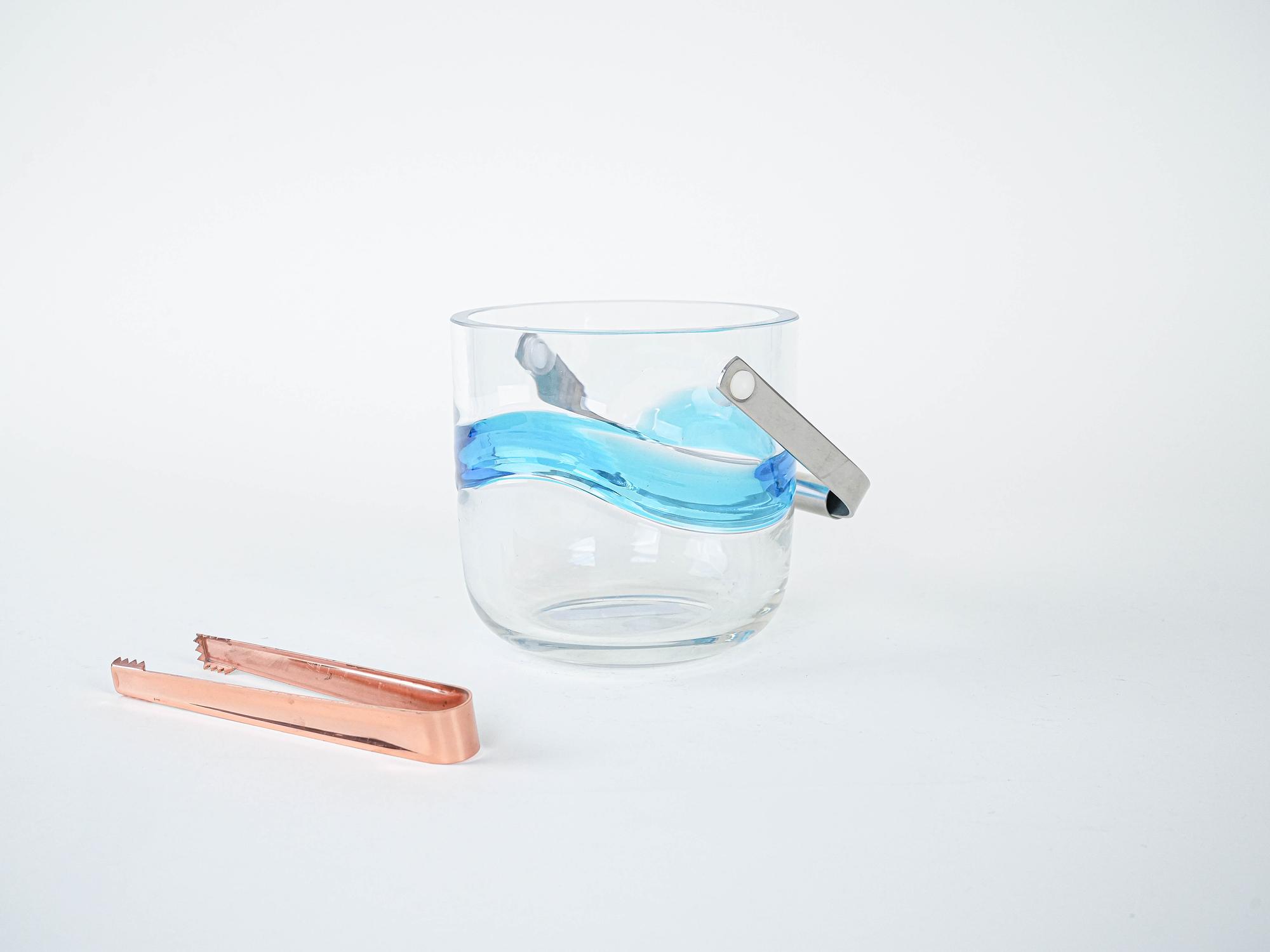 Eiswürfelbehälter aus Glas 1970er Jahre 2