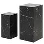2x Side table Zelale marble black decor 0