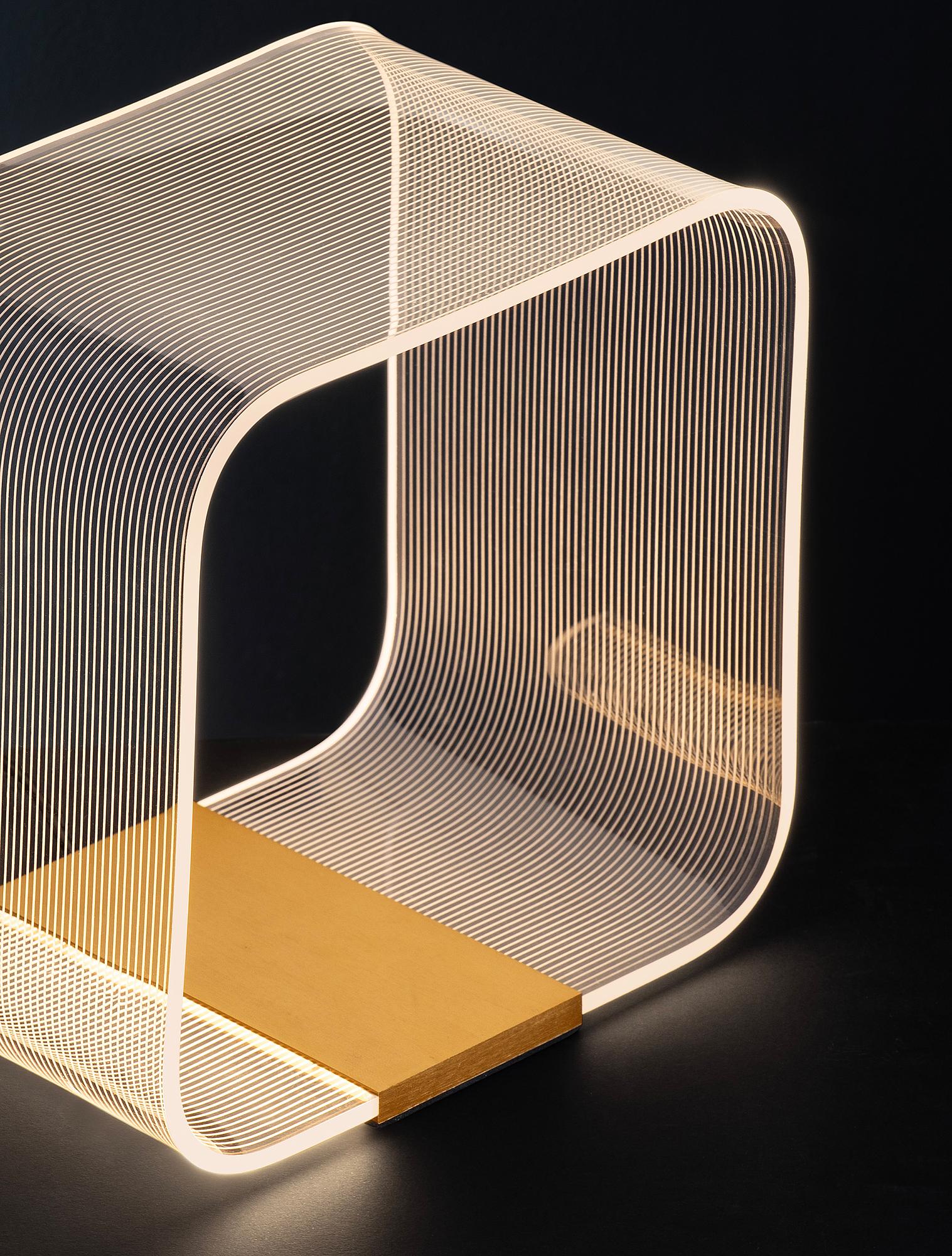 Table lamp Valentin TypeB aluminum acrylic glass gold 3